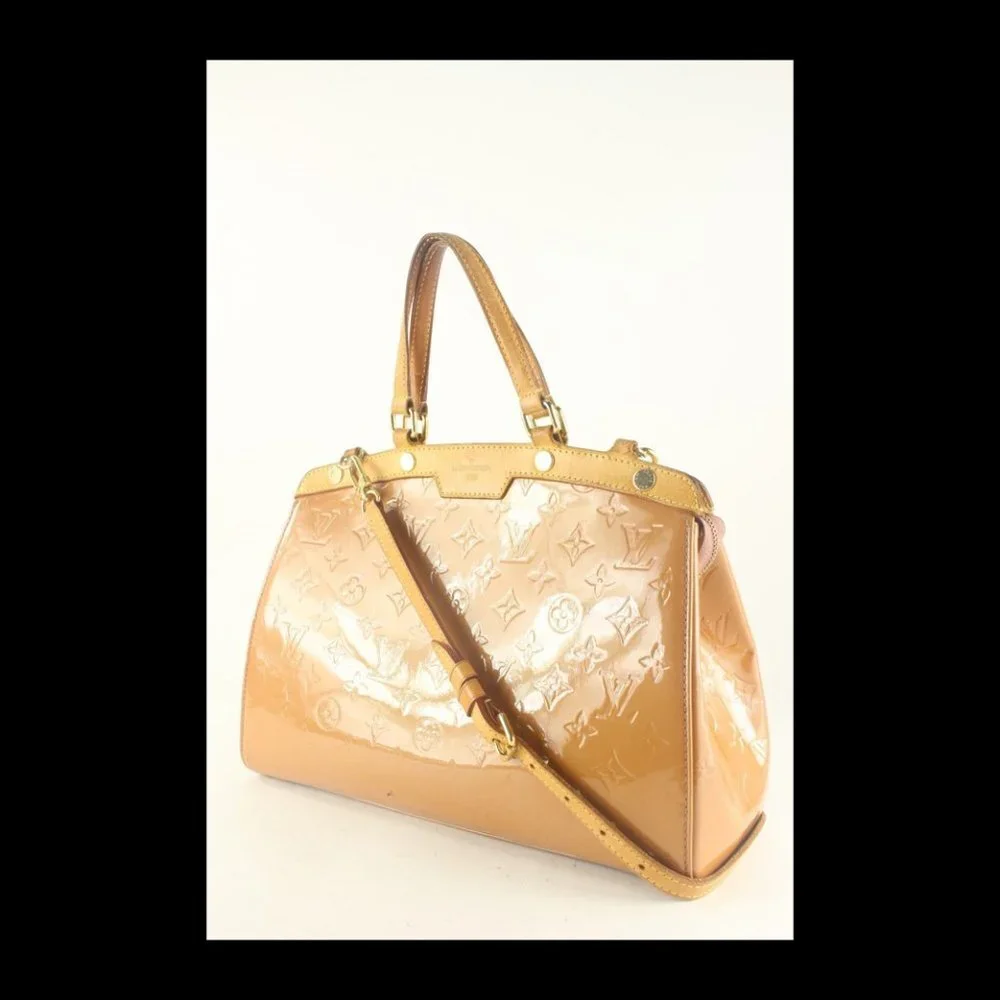 Louis Vuitton Nude Monogram Vernis Brea Tote 2way with Strap 9LK725K
